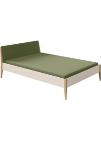 Paidi, Kinderbett &raquo;STIENE in verschiedenen Gr&ouml;&szlig;en und Farben&laquo; 90/120/140x200cm - Beige, Grau, Eiche massiv, Jugendbett mit Massivholz, pflegeleicht, 