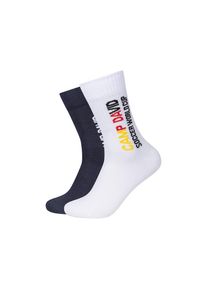 CAMP DAVID, Herren, Socken &raquo;casual&laquo; 4 Paar, mit elastischem Bund, h.risk red & 9991, 43-46, Herrensocken von CAMP DAVID