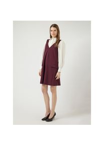 Y.A.S, Damen, Minikleid &raquo;YASMALEA SL WIDE DRESS S. NOOS&laquo; Pattentaschen Kunstfaser mit Stretch, loose fit, Fig, XS - N-Gr, Kurzes Kleid von YAS