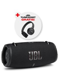 JBL, Bluetooth-Lautsprecher &raquo;-Set: Xtreme 3 + Gratis - Kopfh&ouml;rer Tune 520BT (UVP 59,99&euro;)&laquo; Stereo (A2DP Bluetooth AVRCP Bluetooth 25 W), Schwarz, Gib 