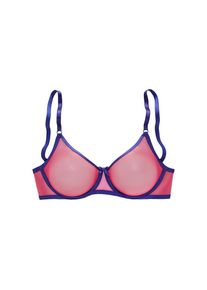 Vivance, T-Shirt-BH &raquo;Finja&laquo; mit B&uuml;gel aus transparentem Soft-Mesh, transparente Unterw&auml;sche, pink-blau, 85 - Cup E
