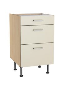 KOCHSTATION, Unterschrank &raquo;KS-Lucy&laquo; Breite 50 cm, 1 Schubkasten, 2 Ausz&uuml;gen, Soft-Close, verstellb. F&uuml;&szlig;e, Stain/Eiche hell, Eiche hell - B/H/T: 50 cm 