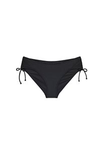 Triumph, Damen, Bikini-Hose &raquo;Summer Glow Midi sd&laquo; seitliche Raffung, BLACK, 38 - N-Gr, Bikinihose mit mittlerer bis hoher Abdeckung