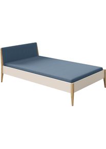 Paidi, Kinderbett &raquo;STIENE in verschiedenen Gr&ouml;&szlig;en und Farben&laquo; 90/120/140x200cm - Beige, Grau, Eiche massiv, Jugendbett mit Massivholz, pflegeleicht, 