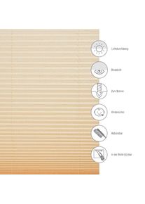 Sch&ouml;ner Wohnen Kollektion SCH&Ouml;NER WOHNEN-Kollektion, Plissee &raquo;Milla&laquo; blickdicht mit Bohren verspannt verschraubt, silberne oder wei&szlig;e Rollo-Technik, beige, Obermaterial: 100% 