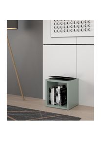 FORTE, Regalw&uuml;rfel Regalw&uuml;rfel, B/H/T 38,2x38,3x32,9 cm, langlebige Beschichtung, Salbei, Holzwerkstoff,