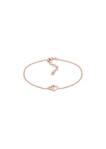 Elli, Damen, Armkette &raquo;Armband Herz Love Verschlungen 925 Silber&laquo;, Rosegold, S&uuml;&szlig;es Armband f&uuml;r Frauen