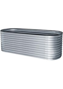 Konifera, Hochbeet &raquo;, bodenloses Gartenbeet aus verzinktem Stahl&laquo; witterungsbest&auml;ndig, BxTxH: 240x80x82 cm, in 2 Farben, silberfarben, Stahl,