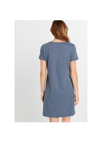 bonprix, Damen, Nachthemd aus reiner Baumwolle, mit kurzem Arm, rauchblaues Design, rauchblau bedruckt, 48/50 (XL) - N-Gr, Angenehmes Tragegef&uuml;hl 
