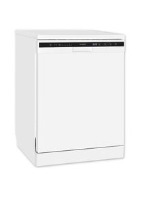 Exquisit, Standgeschirrsp&uuml;ler &raquo;GSP6312-030D weiss&laquo; 12 Ma&szlig;gedecke Stand-/Unterbauger&auml;t, 12 Ma&szlig;gedecke &ndash; 6 Programme mit LED & Timer, wei&szlig;, Komfortabel 