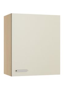 KOCHSTATION, H&auml;ngeschrank &raquo;KS-Lucy&laquo; Breite 60 cm, mit 1 T&uuml;r, 2 Einlegeb&ouml;den, Soft-Close, Stain/Eiche hell, Eiche hell - B/H/T: 60 cm x 70,4 cm x 34,6 