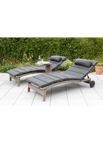 Merxx, Gartenlounge-Set &raquo;Andalusia&laquo; 2 Stk. tlg., grau, Obermaterial: 100% Polyester. F&uuml;llung: 100% Polyurethan,