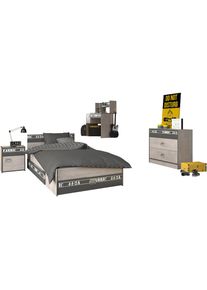 Parisot, Jugendzimmer-Set &raquo; Fabric 13&laquo; Set, 5-teilig, 5 tlg., grau,