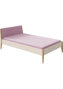 Paidi, Kinderbett &raquo;STIENE in verschiedenen Gr&ouml;&szlig;en und Farben&laquo; 90/120/140x200cm - Beige, Grau, Eiche massiv, Jugendbett mit Massivholz, pflegeleicht, 