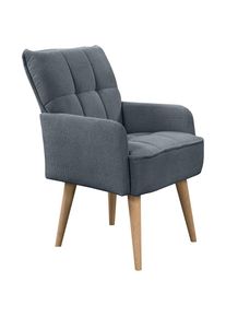 exxpo - sofa fashion, Armlehnstuhl &raquo;Latte&laquo; (), antrazith,