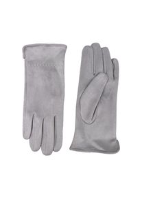 Capelli New York, Damen, Strickhandschuhe mit Ziernaht, Metall-Logo, Feinripp-Strick, elastisch, grey, Strickhandschuhe von Capelli New York