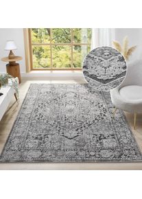 OTTO home, Teppich &raquo;Kylan, Hoch-Tief-Struktur, dezenter Glanz&laquo; rechteckig 9 mm H&ouml;he Schrumpf-Garn-Effekt, im Vintage-Look, dichte Qualit&auml;t, Wohnzimmer