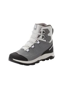 Salomon, Damen, Winterstiefel &raquo;OUTFROST TS CSWP W&laquo; Snowboots, Winterboots, Winterschuhe, wasserdicht und gef&uuml;ttert, Gray Violet-Castleroc- Black, 38,5