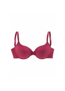 Lascana, Damen, Schalen-BH &raquo;Ela - perfect basic&laquo; mit B&uuml;gel aus seidiger Microfaser, beere, 70 - Cup B, Unser Bestseller von Lascana: Perfekter Basic-