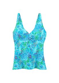 Sunseeker, Damen, B&uuml;gel-Tankini-Top &raquo;Lapa&laquo; Unter der Brust regulierbar mit tropischem Print, t&uuml;rkis bedruckt, 40 - Cup B, Floraler Druck