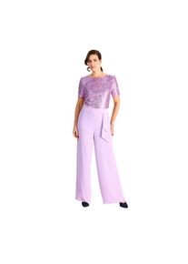 HERMANN LANGE Collection, Damen, Culotte-Overall mit Pailletten, lupine, 42 - N-Gr, Culotte-Overall von HERMANN LANGE
