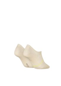 Tommy Hilfiger, Damen, F&uuml;&szlig;linge &raquo;TH WOMEN FOOTIE HC 2P RIB STRIPE&laquo; 2 Paar, sand, 39-42,