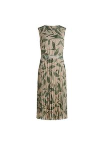 BETTY & CO Betty&Co, Damen, Chiffonkleid &raquo;Chiffonkleid mit Plissee&laquo;, Nature/Green, 38 - EURO, Passform: Figurumspielend