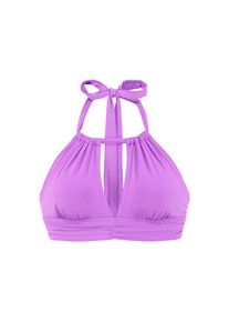 s.Oliver, Damen, Bustier-Bikini-Top &raquo;Spain&laquo; in trendigen Farben, lila, 36 - Cup A/B, Trendige Unifarbe