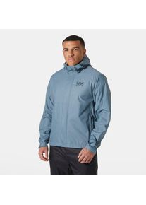 Helly Hansen, Herren, Regenjacke &raquo;LOKE JACKET&laquo; mit Kapuze Kapuze mit hohem Kragen, elastischer Kordelzug an Kapuze und Saum, washed navy, 3XL, 