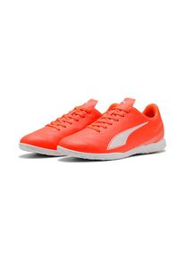 Puma, Herren, Fu&szlig;ballschuh &raquo;VITORIA II IT&laquo; f&uuml;r Halle und Stra&szlig;e, mit Gummilaufsohle, Glowing Red-Puma White, 46, Fu&szlig;ballschuh f&uuml;r Halle und Stra&szlig;e 