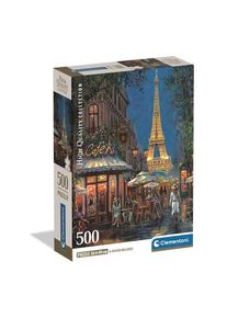 Clementoni Puzzle 500 Pcs CB High Quality Collection Night of the Eiffel Caf&eacute;