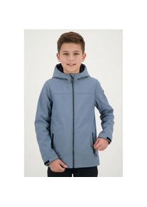 Killtec, Herren, Softshelljacke &raquo;BYS SFTSHLL JCKT OT&laquo; mit Kapuze &Uuml;bergangsjacke, Wasserabweisend & Windabweisend, f&uuml;r Kinder, stahlblau, 152, 