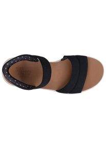 Skechers, Damen, Sandale &raquo;BOBS SUN RAY&laquo; , Keilsandale, Sandalette, Plateausandale mit Plush Foam, schwarz, 35, Bequeme Sandale mit Keilabsatz und 