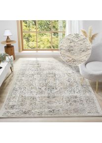 OTTO home, Teppich &raquo;Kylan, Hoch-Tief-Struktur, dezenter Glanz&laquo; rechteckig 9 mm H&ouml;he Schrumpf-Garn-Effekt, im Vintage-Look, dichte Qualit&auml;t, Wohnzimmer