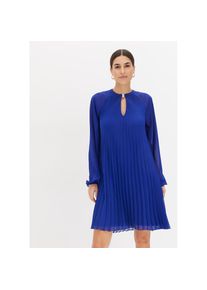 bonprix, Damen, Minikleid f&uuml;r Damen, aus Chiffon, mit Plissee, mit Ballon&auml;rmeln, in A-Linie, blau, 52 - N-Gr, Vielseitige Auswahl an Gr&ouml;&szlig;en f&uuml;r 
