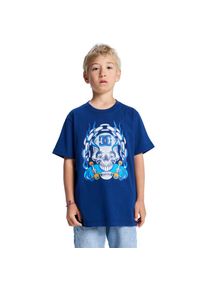 DC Shoes, Unisex, T-Shirt &raquo;Burning Skull&laquo;, Estate Blue, 8(125-130cm), Material: Jersey aus Walkfrottier...
