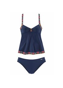 Lascana, Damen, Tankini mit eingearbeiteten Softcups, verstellbare Tr&auml;ger, marine-hummer, 44 - Cup C, Tankini in langer Form