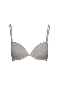 Boobs & Bloomers Boobs & Bloomers, Damen, T-Shirt-BH &raquo;Anny&laquo; 2er Pack, mit Schale, mit Schleife, mit B&uuml;gel, verstellbare Tr&auml;ger, Baumwollmix, Grey, 80 - Cup A, M&auml;dchen-