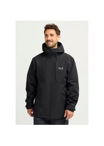 Jack Wolfskin, Herren, Funktionsjacke &raquo;FLEXTRAIL 2L JKT M&laquo; Wasserdicht, atmungsaktiv, &Uuml;bergangsjacke, black, L (52), Funktionsjacke von Jack Wolfskin