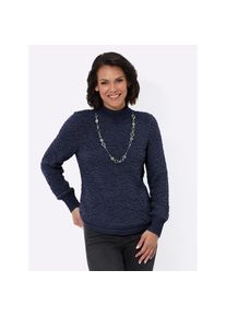 Casual Looks, Damen, Strickpullover &raquo;Pullover&laquo;, marine, 44, flauschige Strickqualit&auml;t