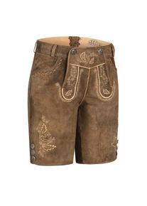 N&uuml;bler N&uuml;bler, Herren, Trachtenlederhose &raquo;Lederhose Meera&laquo;, Braun, 34 - EURO, ABSOLUTES PREMIUM-PRODUKT: aufwendig gefertigt aus Leder mit Hosenlatz und 