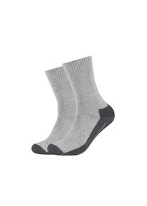 Camano, Damen, Socken &raquo;function&laquo; 4 Paar, mit feuchtigkeitsregulierendem Material, hellgrau-meliert, 35-38, Socken von Camano mit gepolsterter Sohle