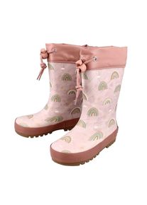 MaxiMo, Damen, Gummistiefel 2 tlg. Allover-Print, leicht gef&uuml;ttert, reflektierend, ash rose/champignon, 32, Gummistiefel aus flexiblem Naturkautschuk 