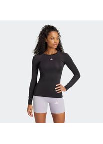 adidas Performance, Damen, Funktionsshirt &raquo;TECHFIT TRAINING LONGSLEEVE&laquo;, Black, M, Dieses funktionale Longsleeve ist teilweise aus recycelten 