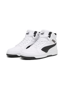 Puma, Herren, Sneaker &raquo;REBOUND V6&laquo; kn&ouml;chelhoch, wasserabweisendes Obermaterial, weiche Innensohle, Puma White-Puma Black, 42,5, Sneaker im sportlichen