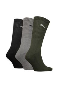 Puma, Herren, Socken &raquo; UNISEX CREW SOCK 3P&laquo; 3 Paar, mit farblichem Logo, green combo, 39-42, Weiche Baumwolle