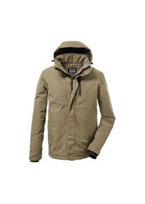 Killtec, Herren, Outdoorjacke &raquo;KOW 161 MN JCKT&laquo; Wasser- und winddichte Funktionsjacke mit abnehmbarer Kapuze, taupe, XXL, Funktionsjacke mit 