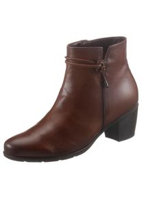 Gabor, Damen, Stiefelette , Trichterabsatz, Ankleboots mit Hovercraft Luftkammer-Laufsohle, cognac, 39, Elegante Stiefelette mit Gabor Best Fitting 