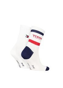 Tommy Hilfiger, Herren, Kurzsocken &raquo;TH UNI TJ SHORT SOCK 2P STRIPE MOTION&laquo; 2 Paar, white/red, 35-38,