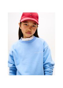 Tommy Hilfiger, Damen, Sweatshirt &raquo;MINI CORP C-NECK SWEATSHIRT&laquo;, f&uuml;r Kinder bis 16 Jahre, mit Logo-Stickerei, Cloudy Blue, 74, Sweatshirt von Tommy 